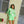 Neon Green Mardi Gras Fringe Boot Shorts- Women's