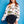 White Multi Fish Sweatshirt- (Women's)