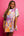 Multi Abstract Cotton Tiger Short Sleeve Dress- (Women's)