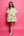 Green Stripe Cotton Duck Dress- (Women's)