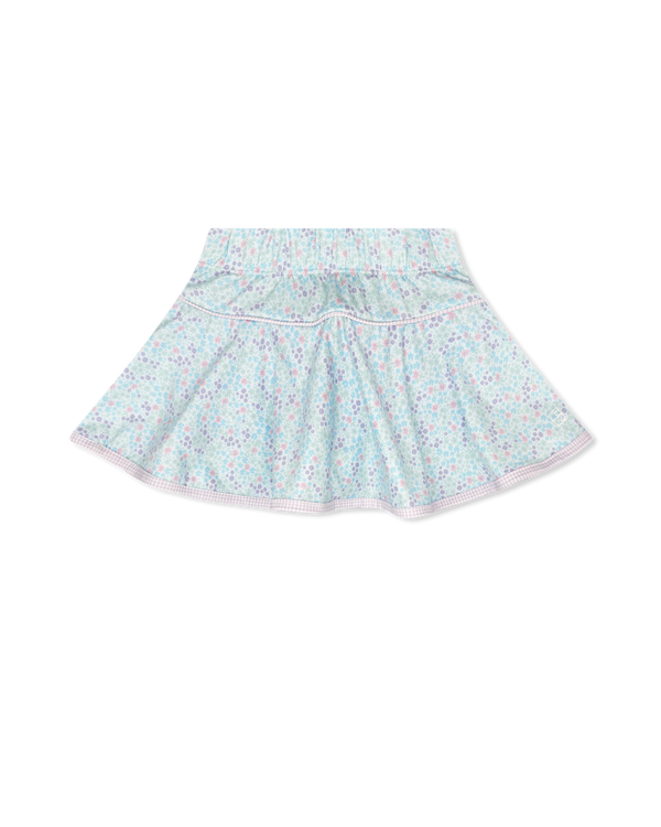 Quinn Skort- Frosted Floral, Petal Purple Minigingham