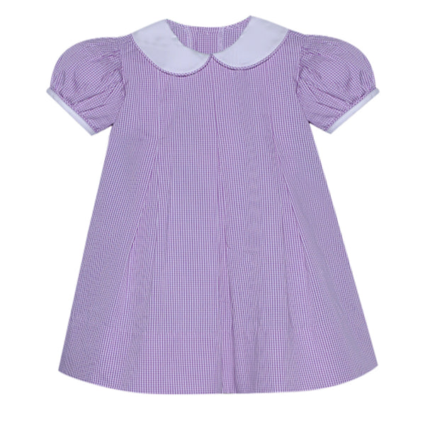 Reese Dress- Lavender Gingham