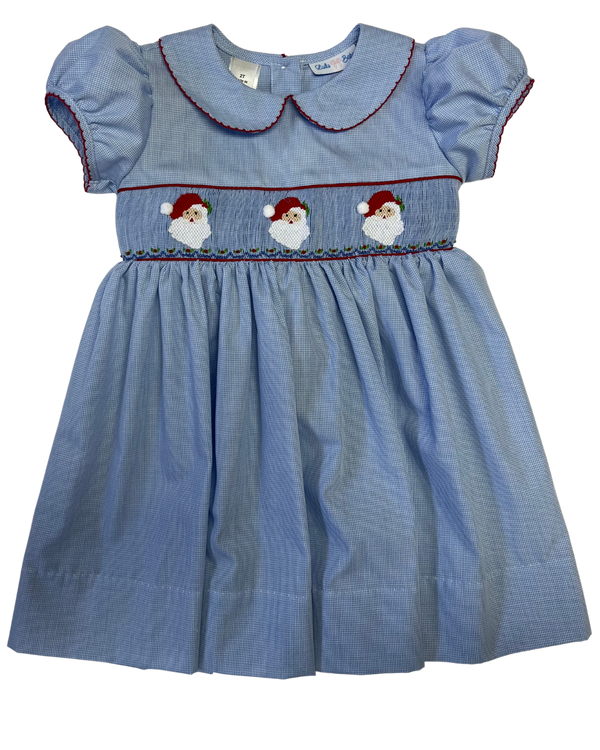 Santa Trio Smocked Dress
