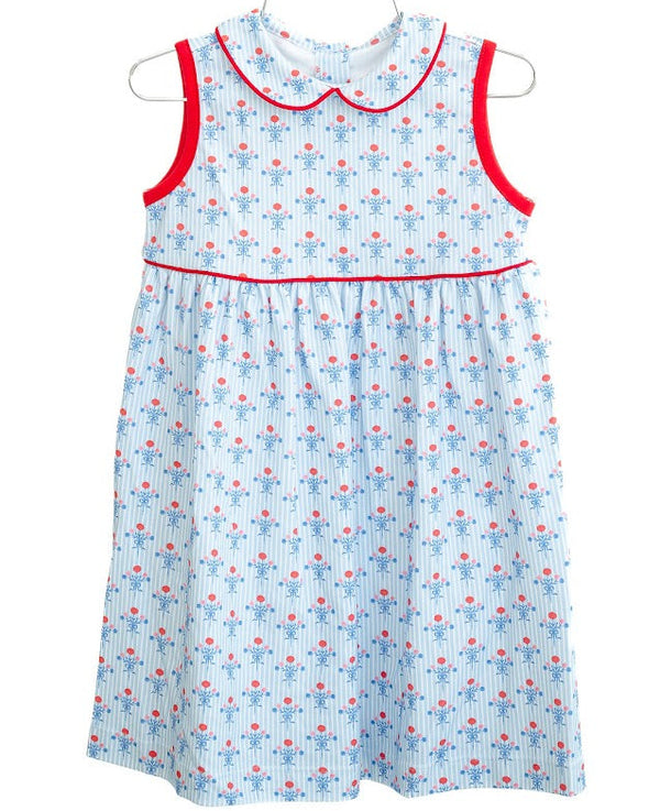 Patriotic Floral Libby Dress