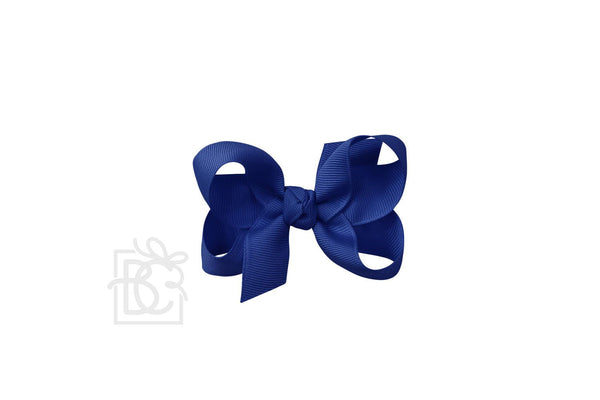 Grosgrain Bow On Clip- Royal Blue