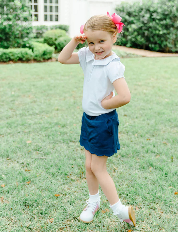 Sophie Scallop Skort- Navy