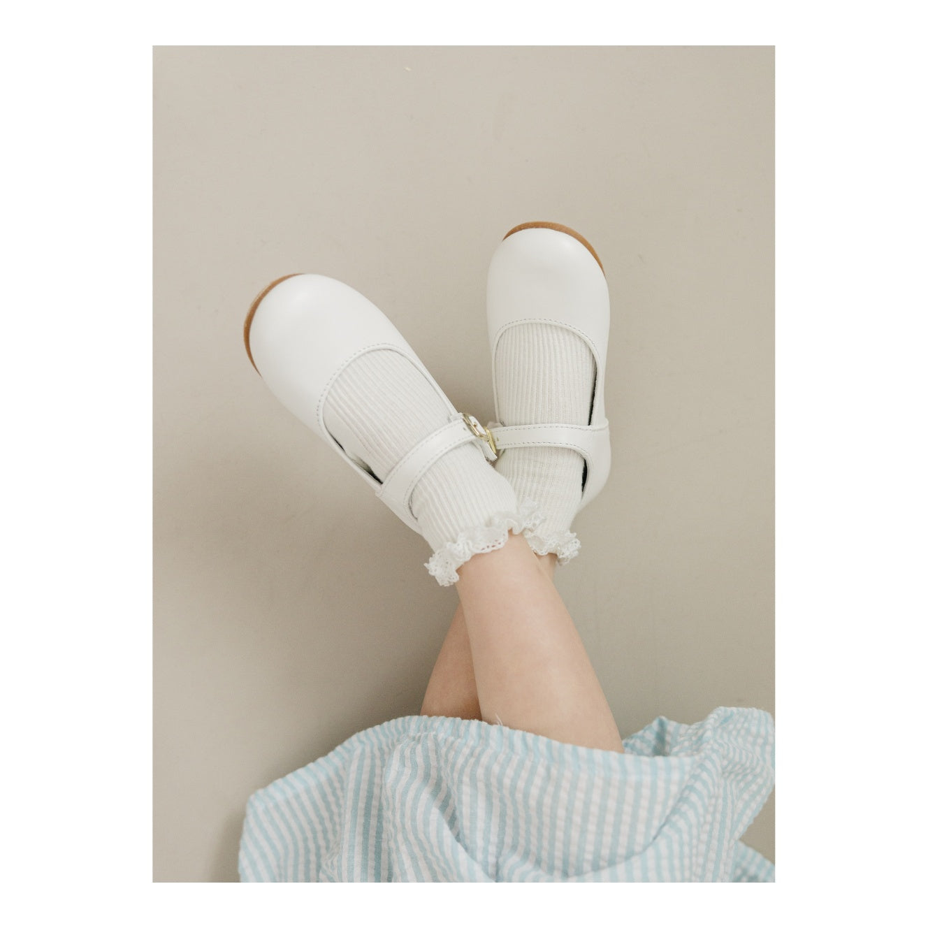 Rebecca Special Occasion Flat White Smock Candy