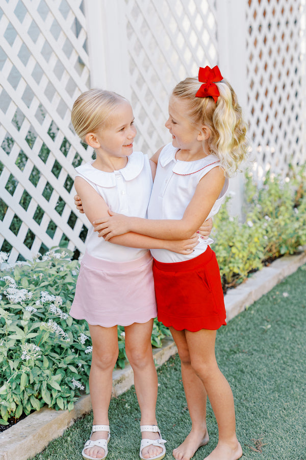 Sophie Scallop Skort- Pink
