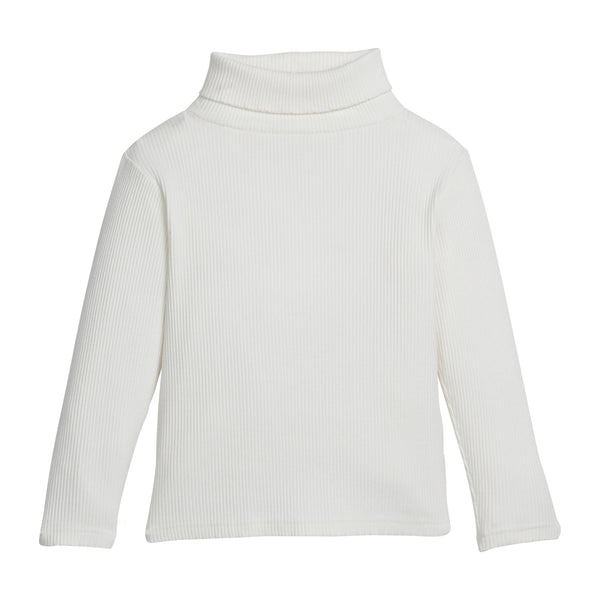 Ribbed Turtleneck- Ivory