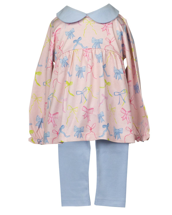 Ribbon Party L/S Tunic Set W/Leggings