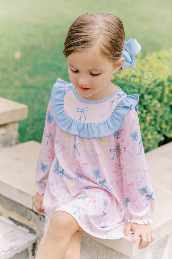 Ribbon Party L/S Dress