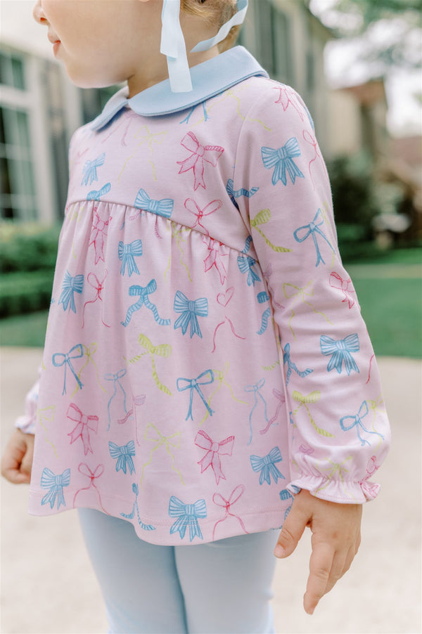 Ribbon Party L/S Tunic Set W/Leggings