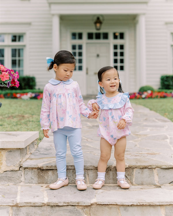 Ribbon Party L/S Tunic Set W/Leggings