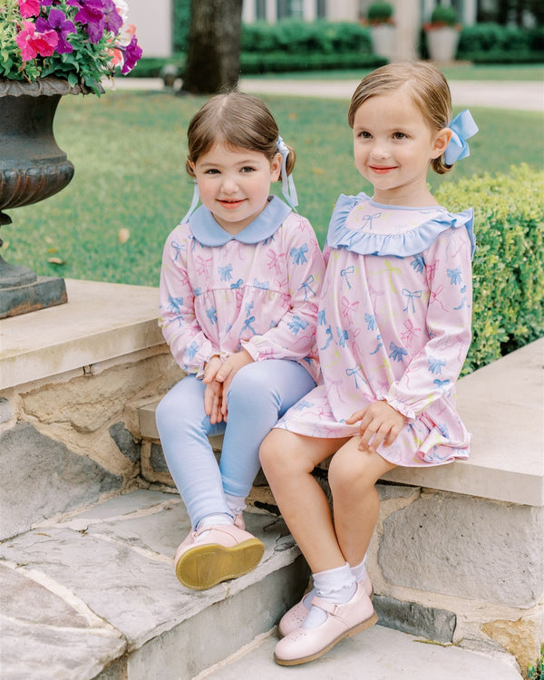 Ribbon Party L/S Tunic Set W/Leggings