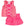 Active Princess Tiered Skort Set- Royal Pink Princess
