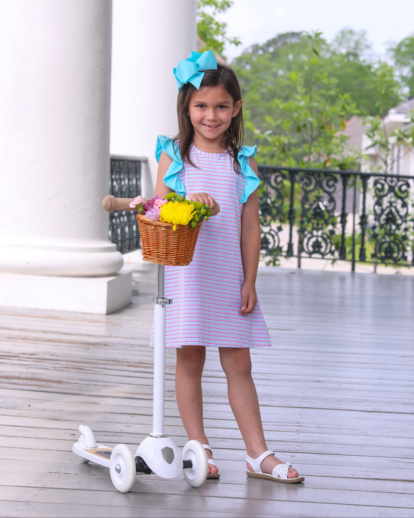 Ruby Dress- Multi Stripe