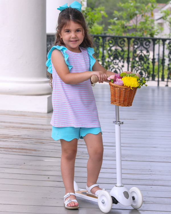 Ruby Short Set- Multi Stripe