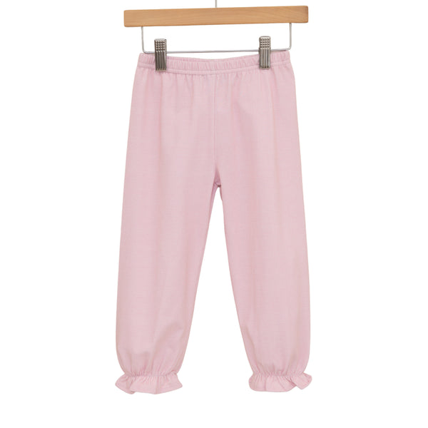 Ruffle Bloomer Pants- Light Pink Microgingham