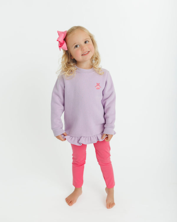 Ruffle Pullover- Ballet Shoes