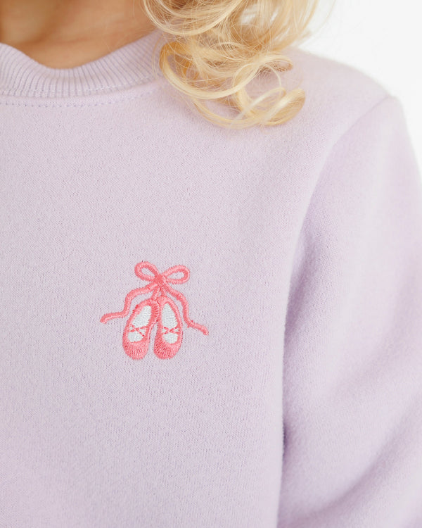 Ruffle Pullover- Ballet Shoes