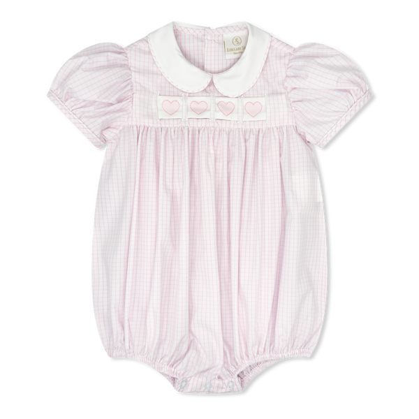 Ruth Ribbon Bubble- Pink Windowpane