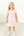 Big Sister Stork Embroidered Dress- Pink