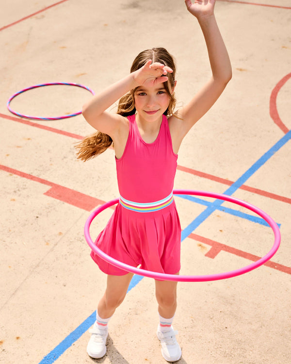 Fandango Pink Pleated Active Dress