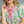 Floral Tiered Puff Sleeve Dress- Green Mix