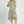 Tiered Floral Dress W/ Ruffle Sleeves- Sage