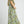 Tiered Floral Dress W/ Ruffle Sleeves- Sage