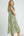 Tiered Floral Dress W/ Ruffle Sleeves- Sage