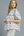 Mix Floral Ruffle Yoke Puff Sleeve Blouse- Off White Mix