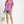 Mix Floral Ruffle Yoke Puff Sleeve Blouse- Pink Mix