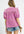 Mix Floral Ruffle Yoke Puff Sleeve Blouse- Pink Mix