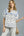 Mix Floral Ruffle Yoke Puff Sleeve Blouse- Off White Mix