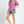 Mix Floral Ruffle Yoke Puff Sleeve Blouse- Pink Mix