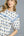 Mix Floral Ruffle Yoke Puff Sleeve Blouse- Off White Mix