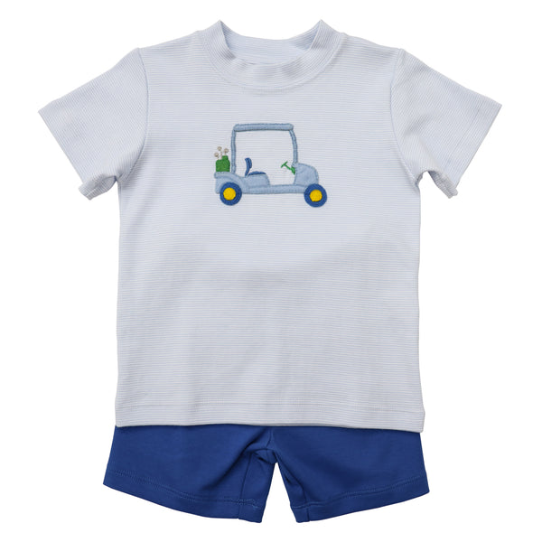 Golf Cart Blue Short Set