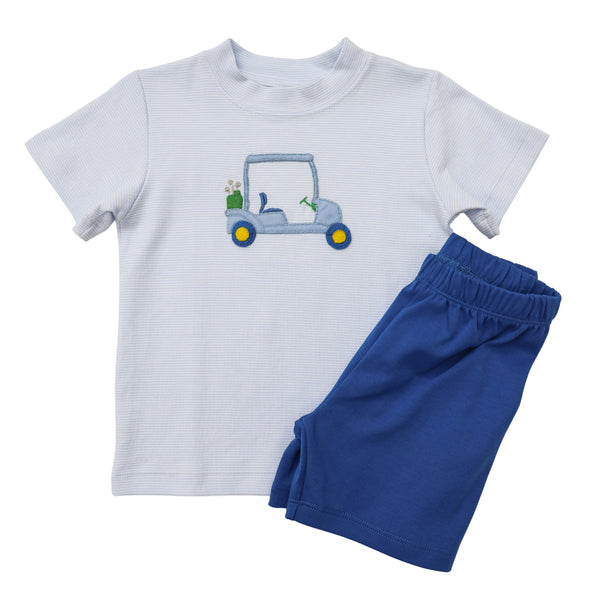 Golf Cart Blue Short Set