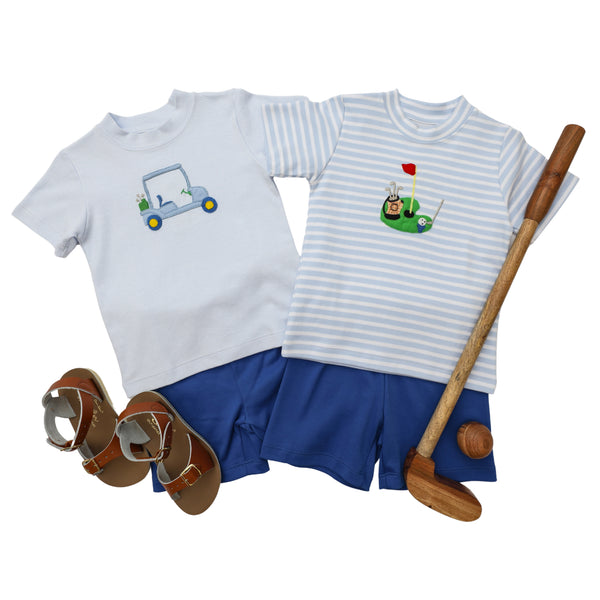 Golf Cart Blue Short Set