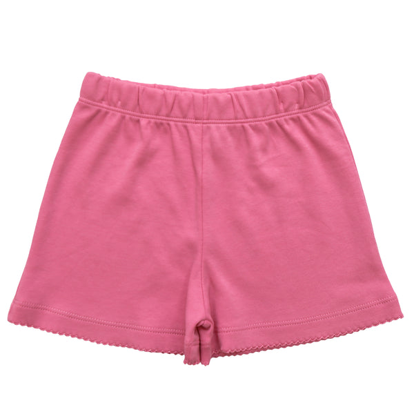 Picot Trim Shorts- Bubblegum