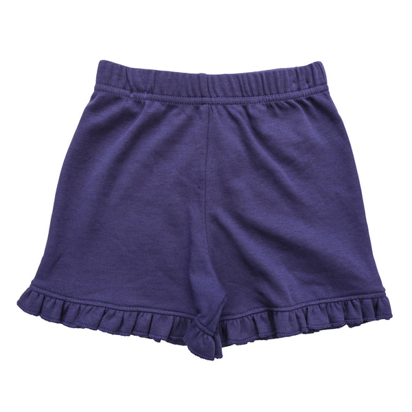 Interlock Ruffle Shorts- Dark Royal
