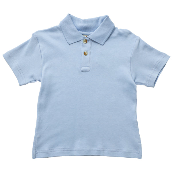 Short Sleeve Polo- Sky Blue