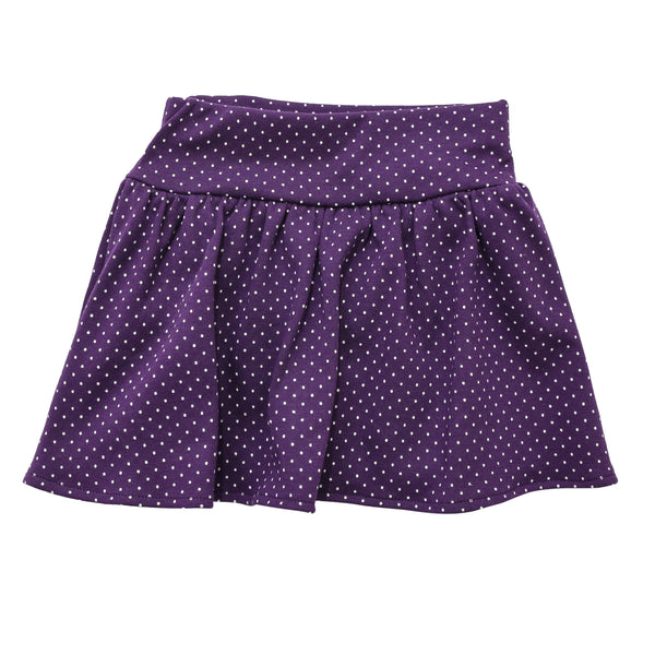 Purple Polka Dot Skort