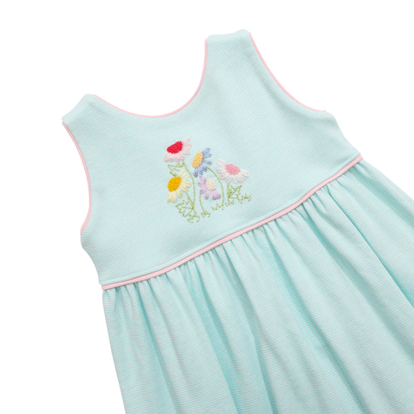 Rainbow Blooms Button Back Dress