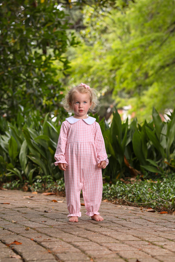 Charlotte Romper- Pink Gingham