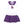 Team Spirit Skort Set- Purple Polka Dot