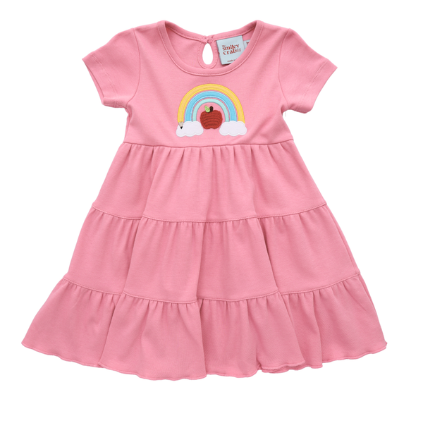 Back to School Rainbow Tiered Dress
