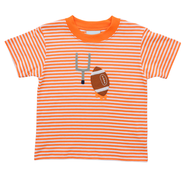 Touchdown Shirt- Orange Stripe