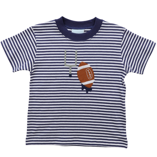 Touchdown Shirt- Navy Stripe